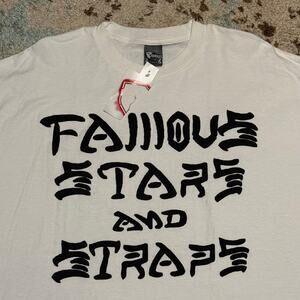 NWT Famous Stars & Straps Thrasher Font Shirt Size 2XL Skate Streetwear Y2K